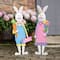 Glitzhome&#xAE; Easter Bunny Boy and Girl Metal D&#xE9;cor, 2ct.